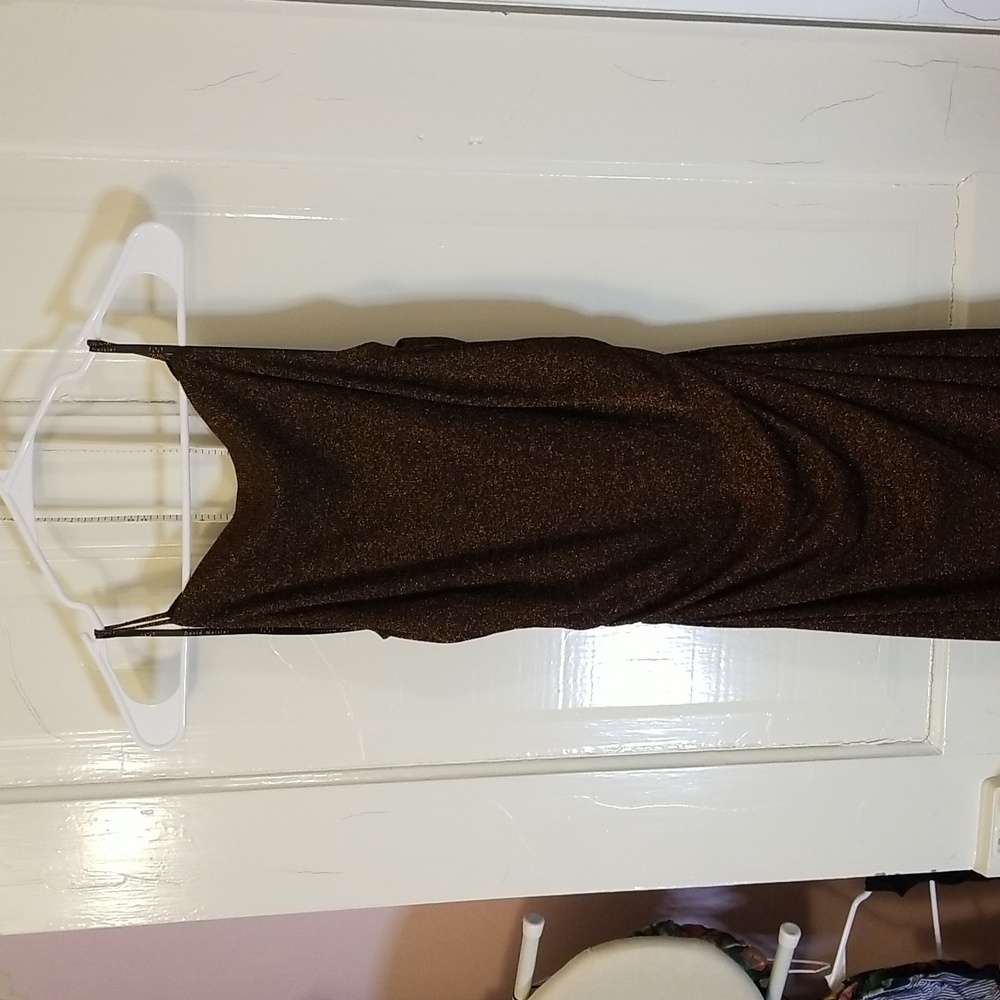 David meister copper dress